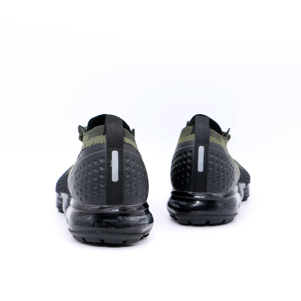 Nike Air VaporMax Flyknit Trainers, Olive Black, 942842-0089 - product image from the listing.