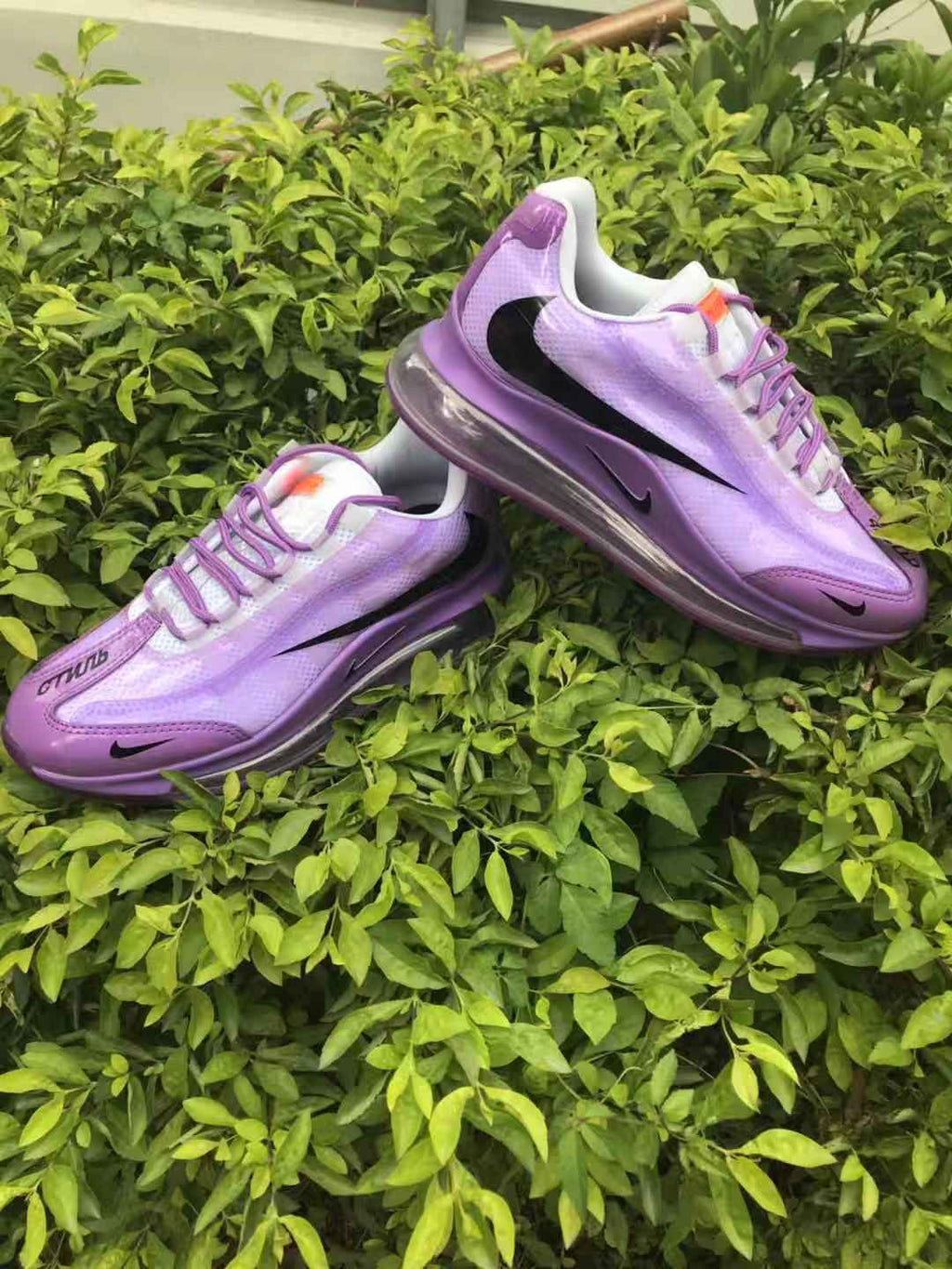 Purple Nike Air Max 720 Sneakers - product image from the listing.