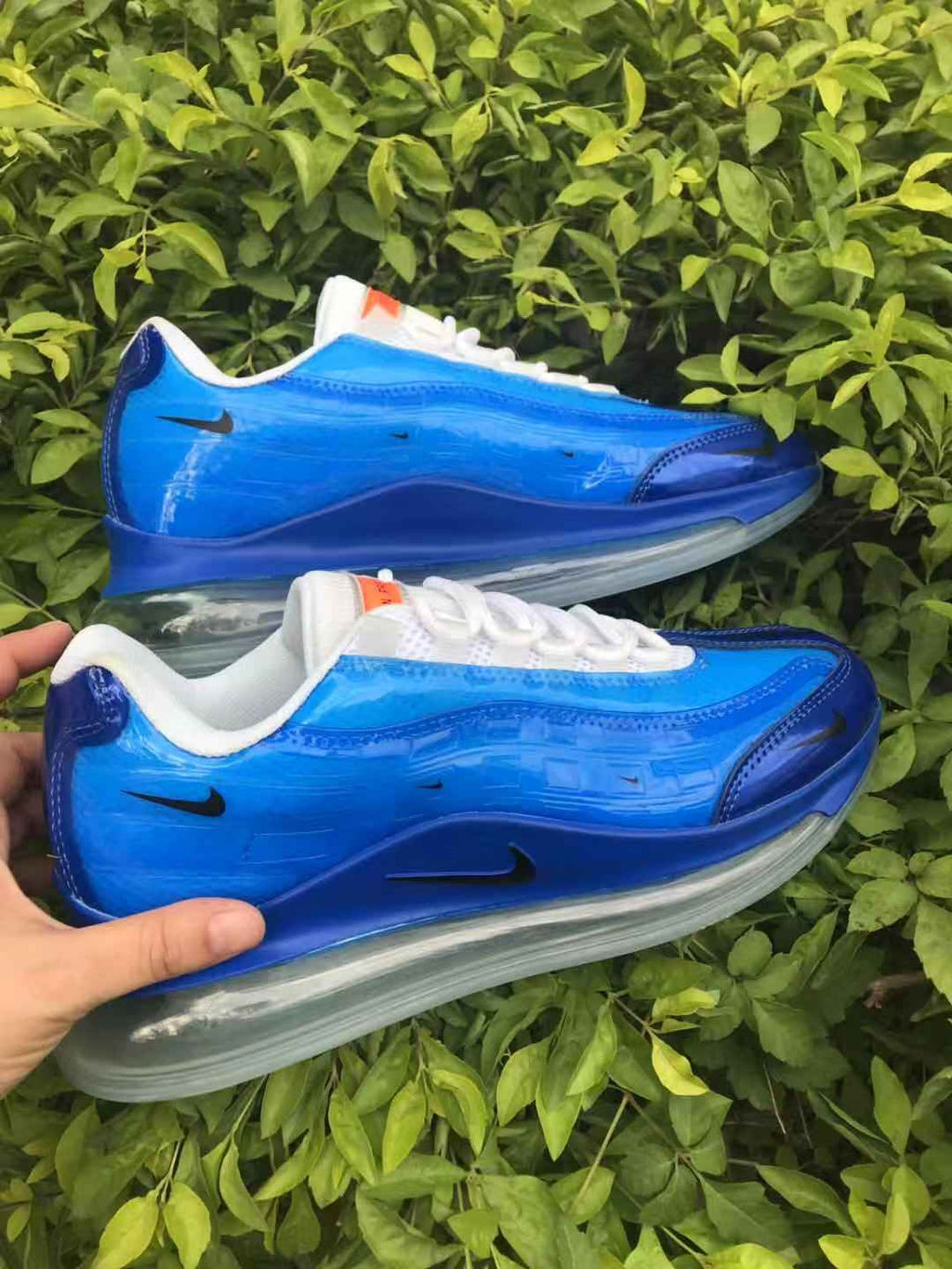 Nike Air Max 720 Sneakers in Blue and White - product image from the listing.