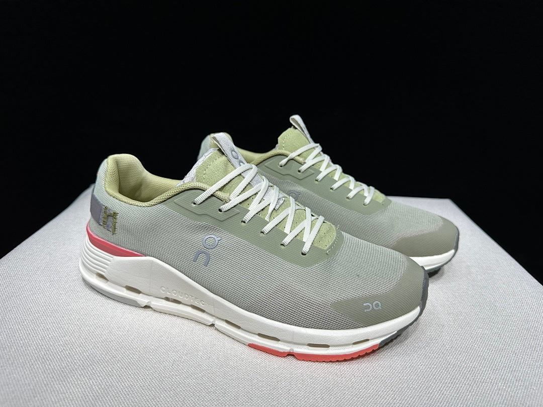 Green and Coral On Cloudnova Form 2 Sneakers - product image from the listing.