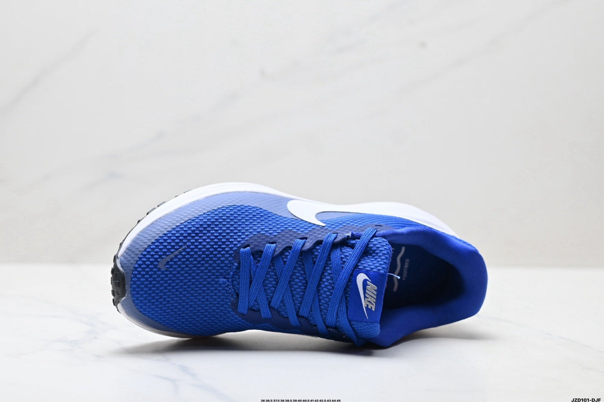 Blue and White Nike Revolution 8 Running Shoes - product image from the listing.
