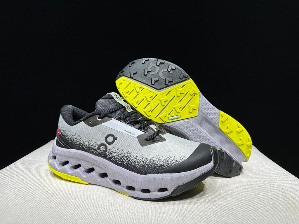 On Cloudsurfer Trail 2 WP Trail Running Shoes in Black Grey - product image from the listing.