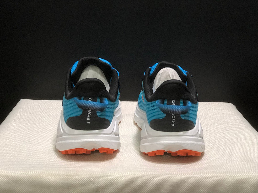 Blue HOKA Challenger 8 Trail Running Shoes - product image from the listing.