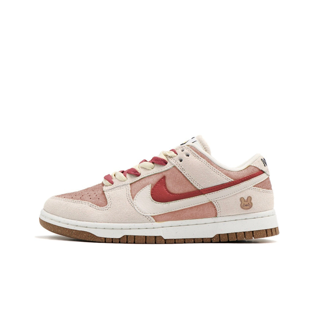Nike Dunk Low SE Rabbit Year Sneakers in Pink White DO9457-117 - product image from the listing.