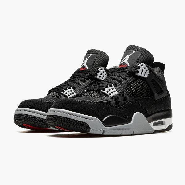 "Black Canvas" AIR JORDAN 4 - product image from the listing.