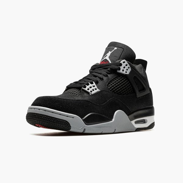 "Black Canvas" AIR JORDAN 4 - product image from the listing.