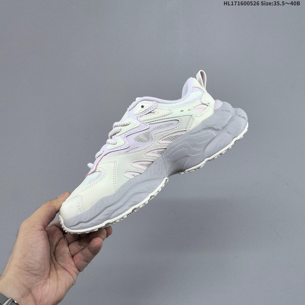 FILA FERN Low-Cut Sneakers in Ivory and Lavender - product image from the listing.