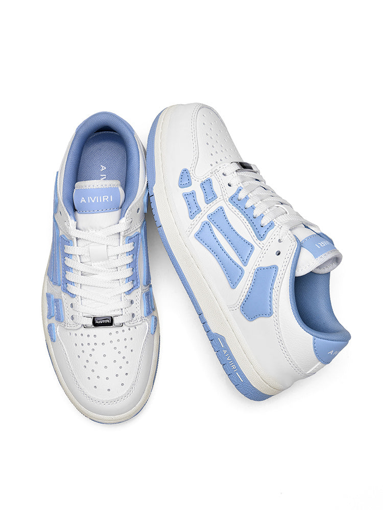 AIVIR Low-Top Sneakers in White and Light Blue - product image from the listing.