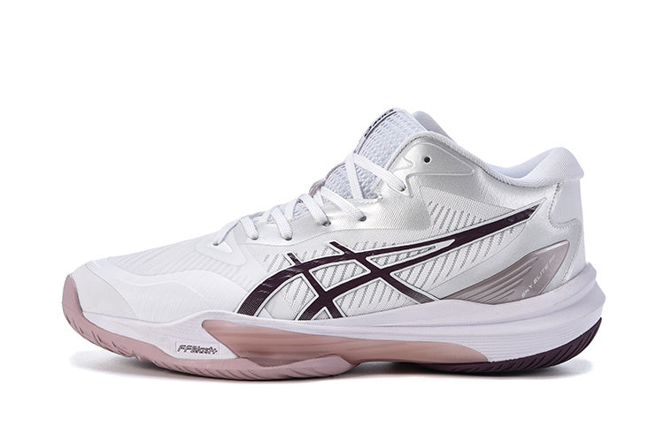 ASICS Sky Elite FF MT 3 White Watershed Rose Volleyball Footwear - product image from the listing.