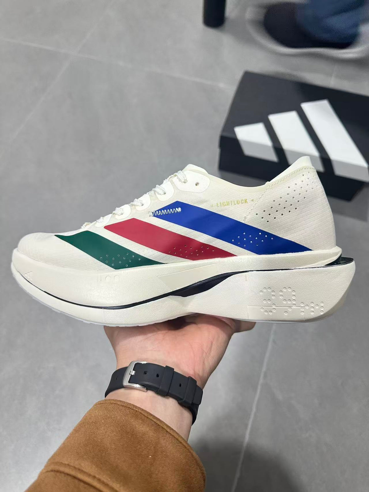 adidas Lightstrike Pro Shoes for Running White Multi-Color KI8296 - product image from the listing.