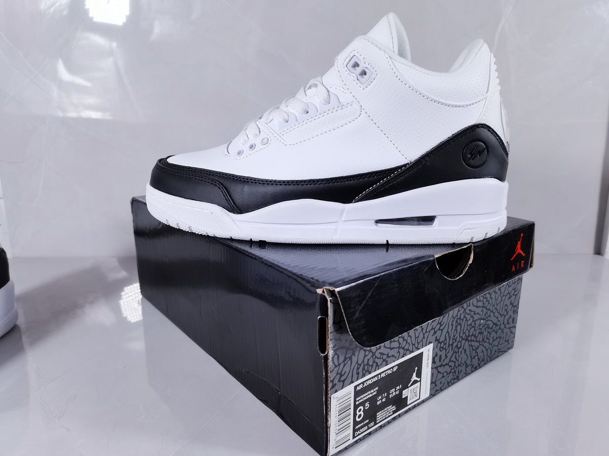 Nike Air Jordan 3 Retro SP Sneakers in White and Black - product image from the listing.