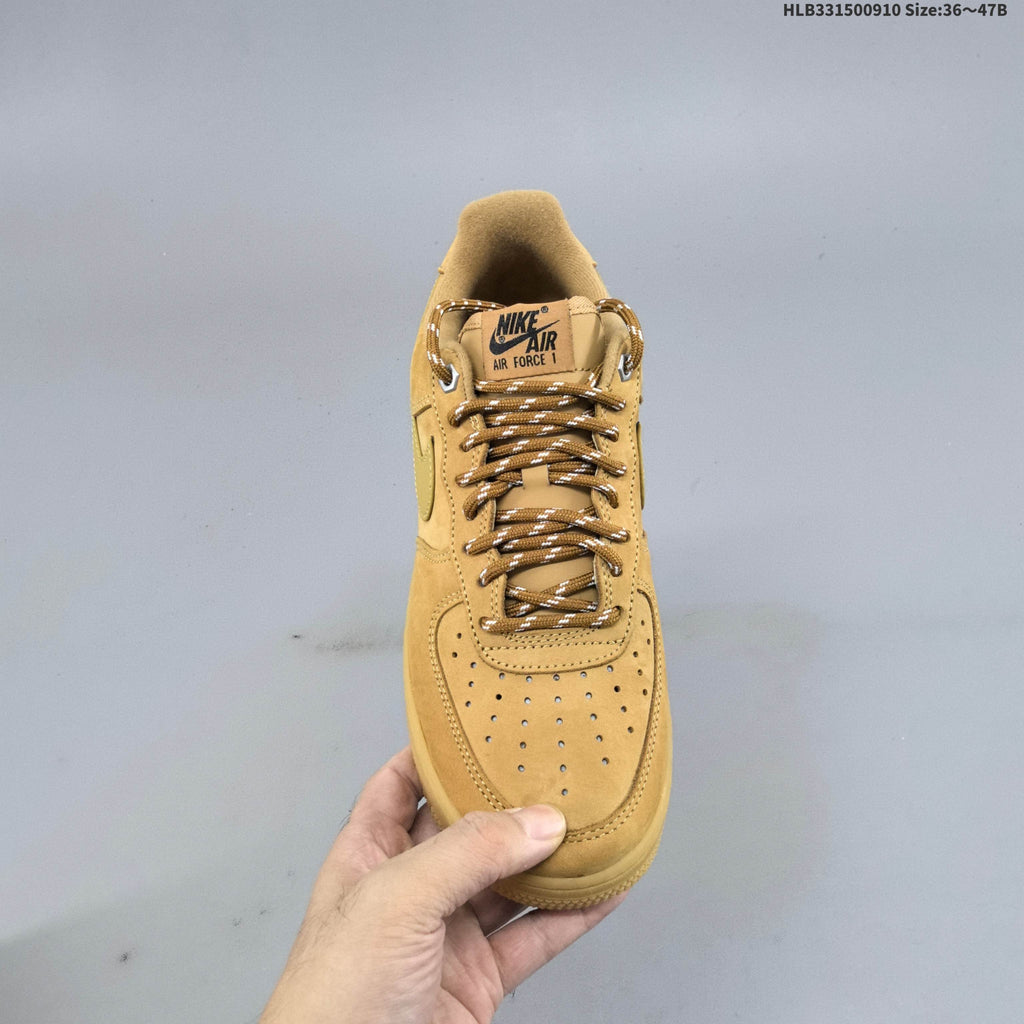 Nike Air Force 1 Low Wheat Trainers CJ9179-200 - product image from the listing.
