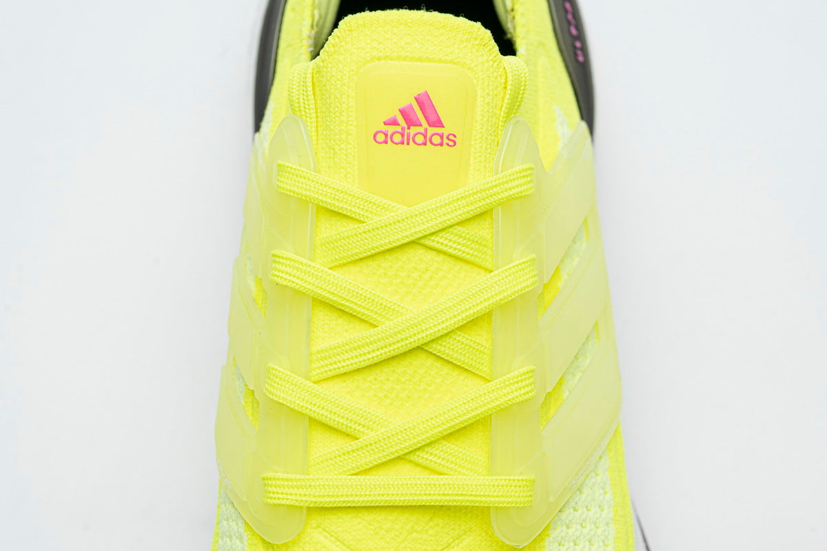 Hi-Vis Yellow - adidas Ultraboost 21 Running Shoes - product image from the listing.