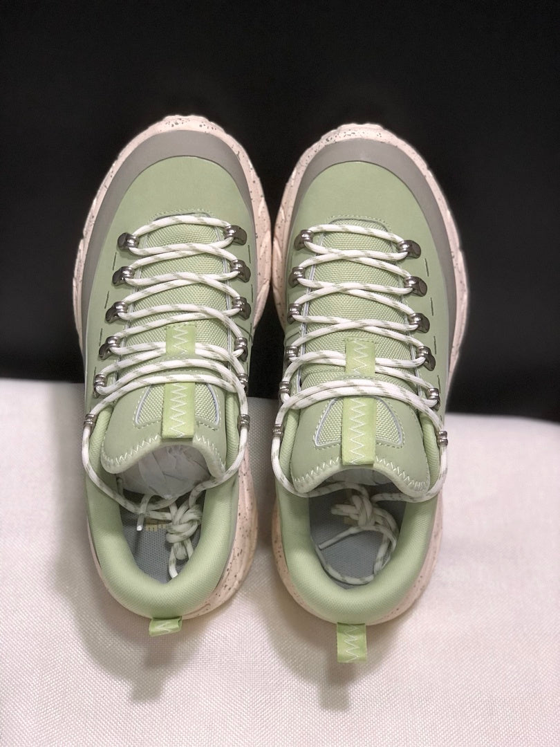 HOKA Tor Summit Hiking Shoes in Sage in Green - product image from the listing.