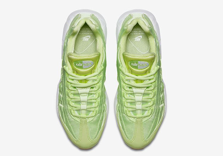 Women's Nike Air Max 95 Satin Lime - product image from the listing.
