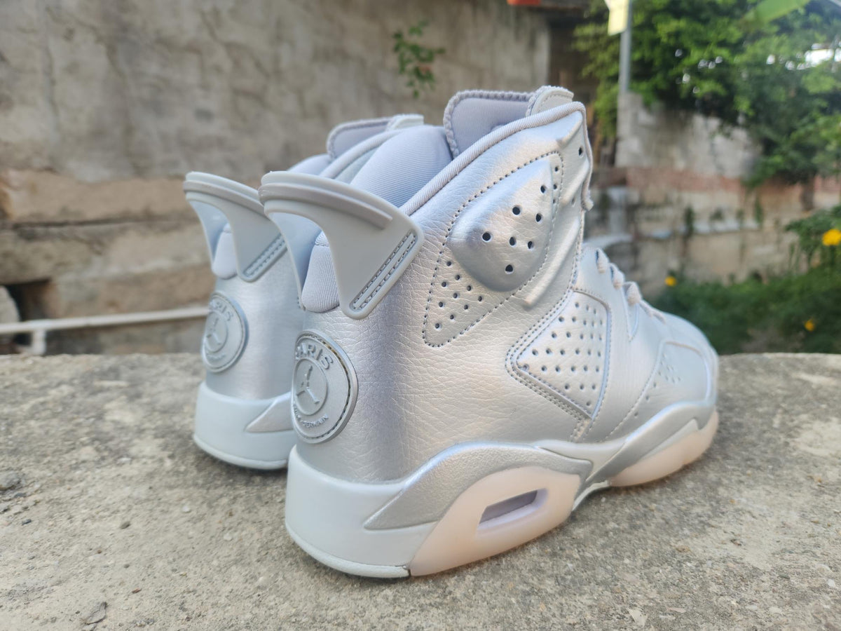 "Metallic Silver" Air Jordan 6 Retro Silver/Silver/Silver - product image from the listing.