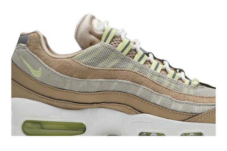 Women's Nike Air Max 95 Bio Beige Luminous Green - product image from the listing.