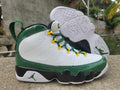 White/Green ("Olive Concord") - Air Jordan 9 Retro - product image from the listing.