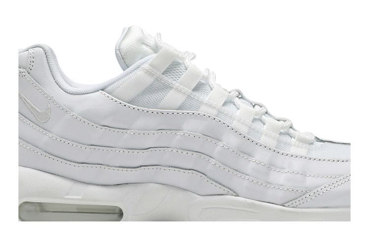 Women's Nike Air Max 95 Triple White - product image from the listing.