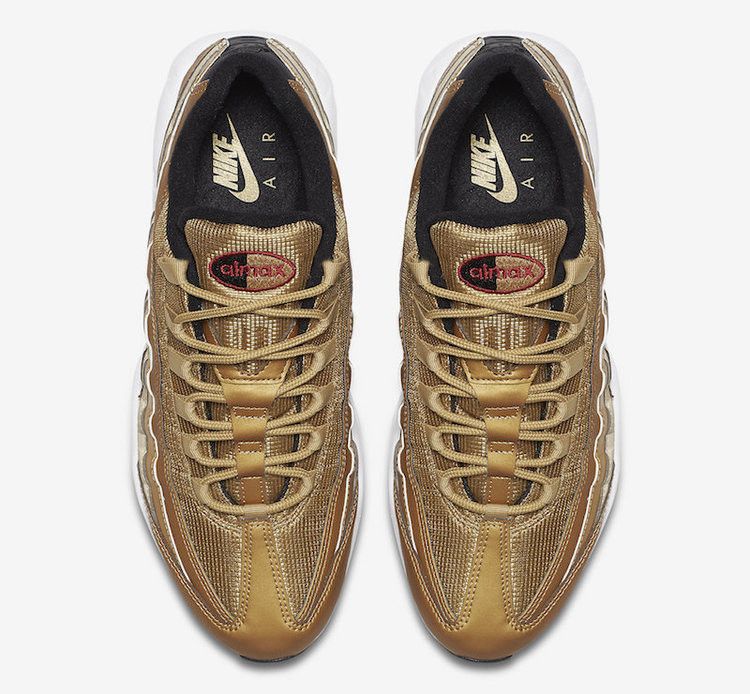 Nike Air Max 95 in Metallic Gold - product image from the listing.