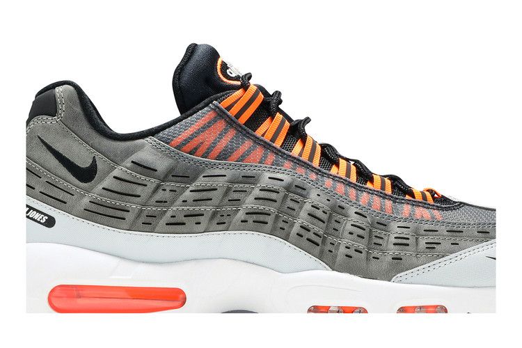 Nike Air Max 95 Kim Jones in Black Total Orange - product image from the listing.