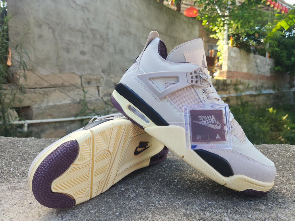 Violet Ore/Brown/Pink - Air Jordan 4 Retro × A Ma Manière - product image from the listing.