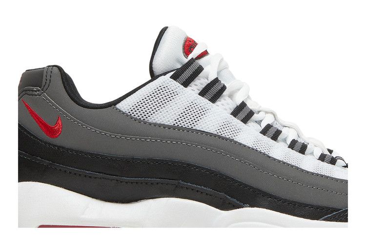 Recraft White Iron Grey University Red (GS) - Nike Air Max 95 - product image from the listing.