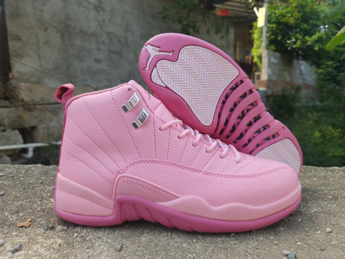Air Jordan 12 Retro 'Valentine's Day' in Pink White Vivid Pink - product image from the listing.