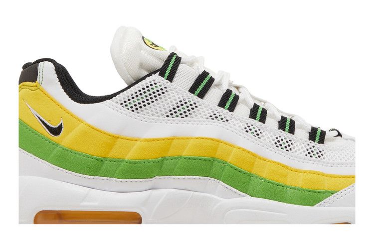 Nike Air Max 95 Essential White Green Apple Tour in Yellow - product image from the listing.