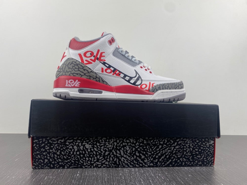 "White Cement" Air Jordan 3 Retro - product image from the listing.