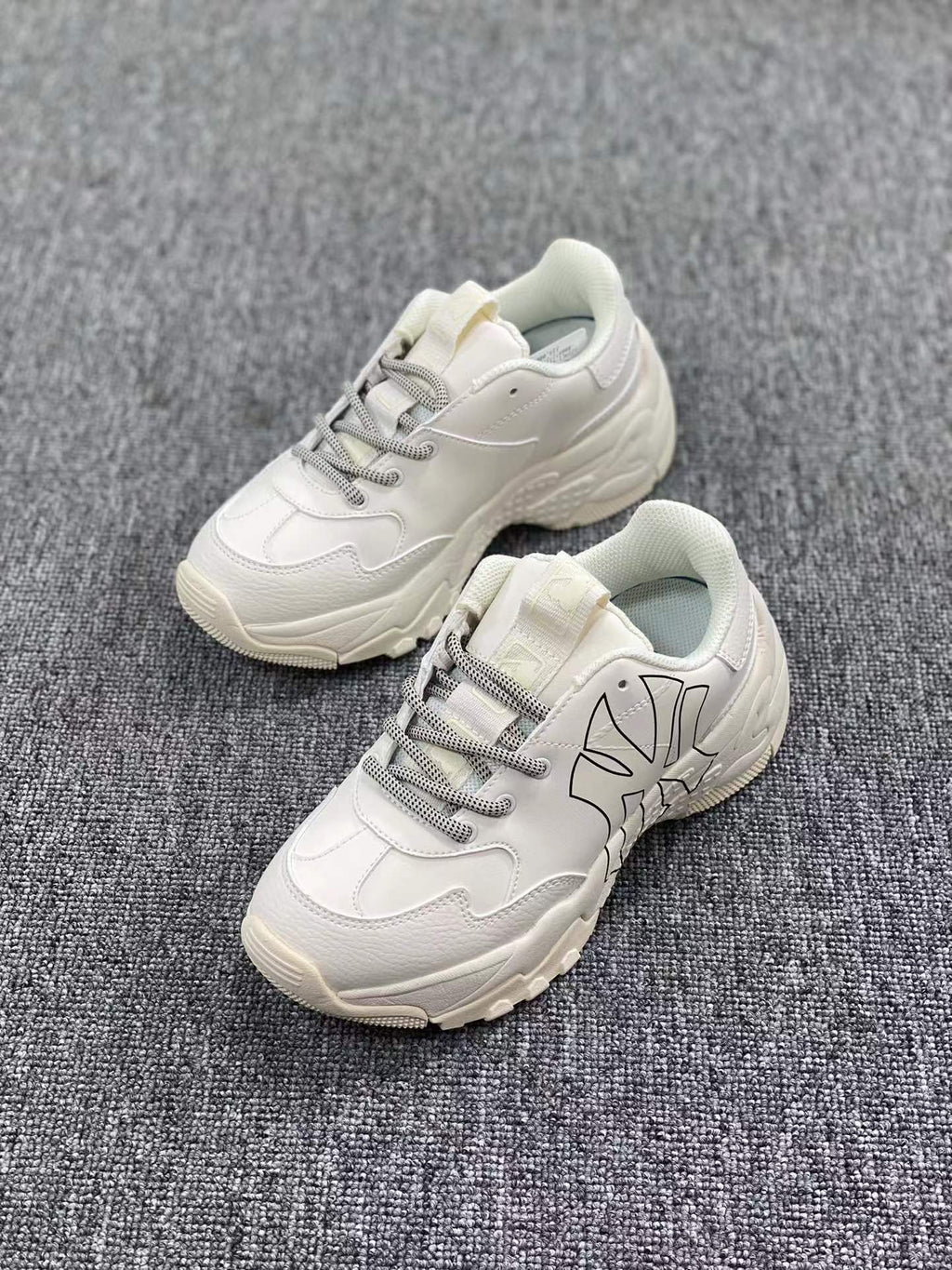 White MLB Chunky Low-Top Sneakers - product image from the listing.