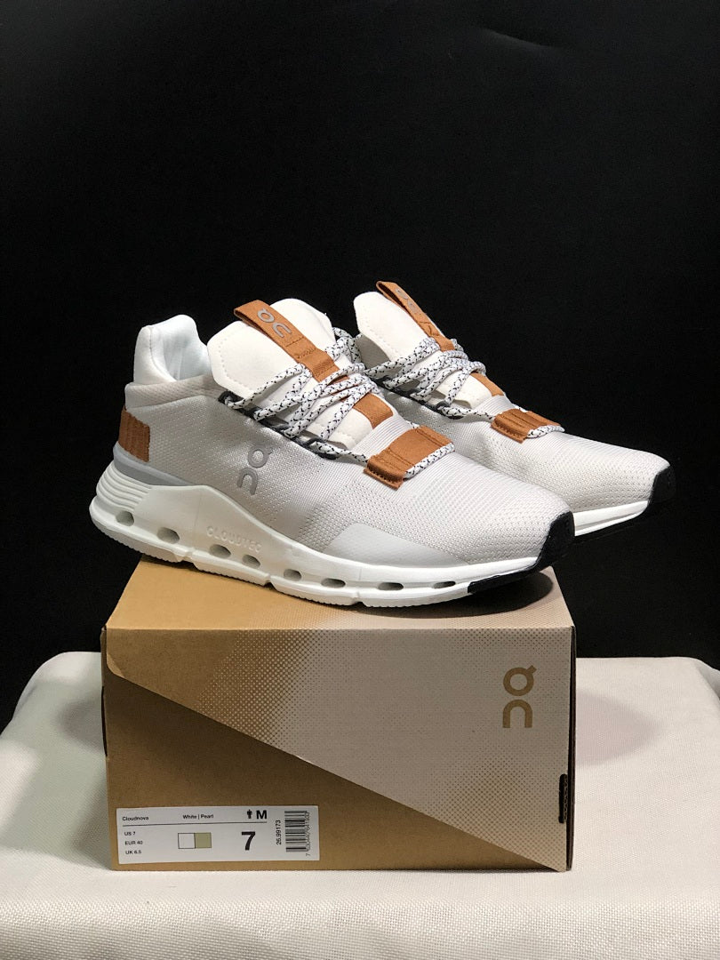 White Pearl On Cloudnova 1 Sneakers - product image from the listing.