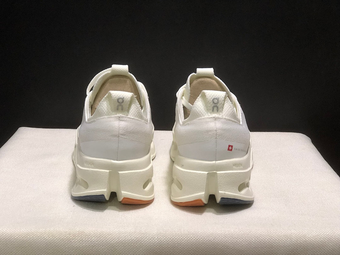 On Cloudsurfer Max Ivory Steel Running Shoes in Grey - product image from the listing.