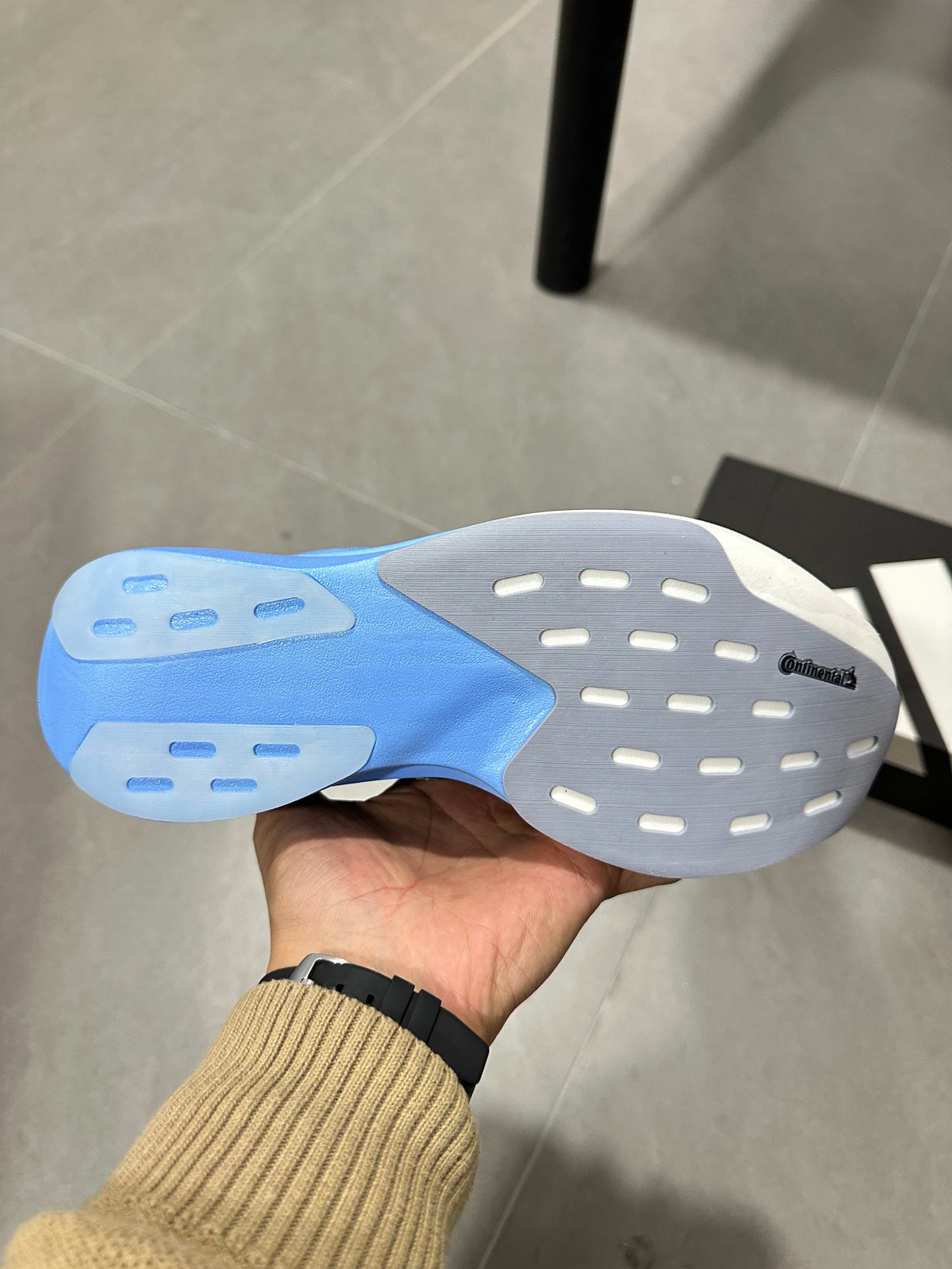 adidas Adizero JH6205 Running Shoes in White Blue - product image from the listing.