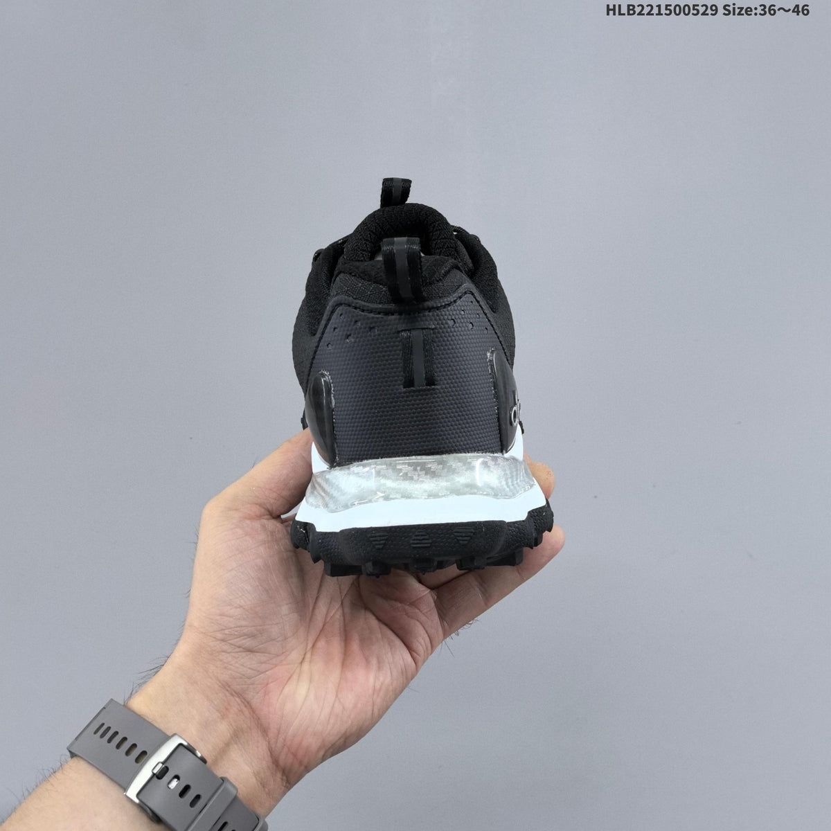 Black Alo Runner Trail Low-Top Sneakers - product image from the listing.