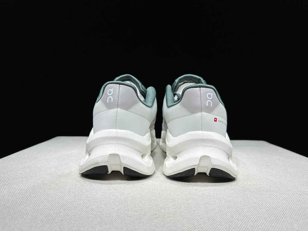 White and Green On Cloudtilt Remix Sneakers - product image from the listing.