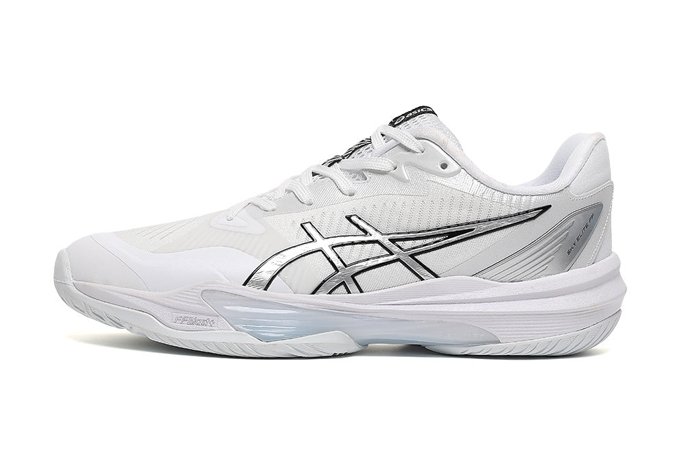 ASICS Sky Elite FF 3 White Silver Indoor Court Footwear - product image from the listing.