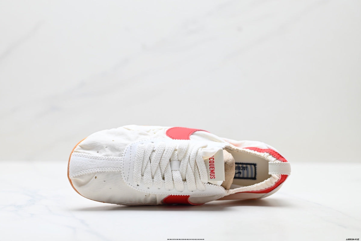 White and Red Nike x Jacquemus Low-Profile Sneakers - product image from the listing.