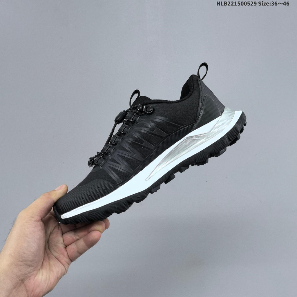Black Alo Runner Trail Low-Top Sneakers - product image from the listing.