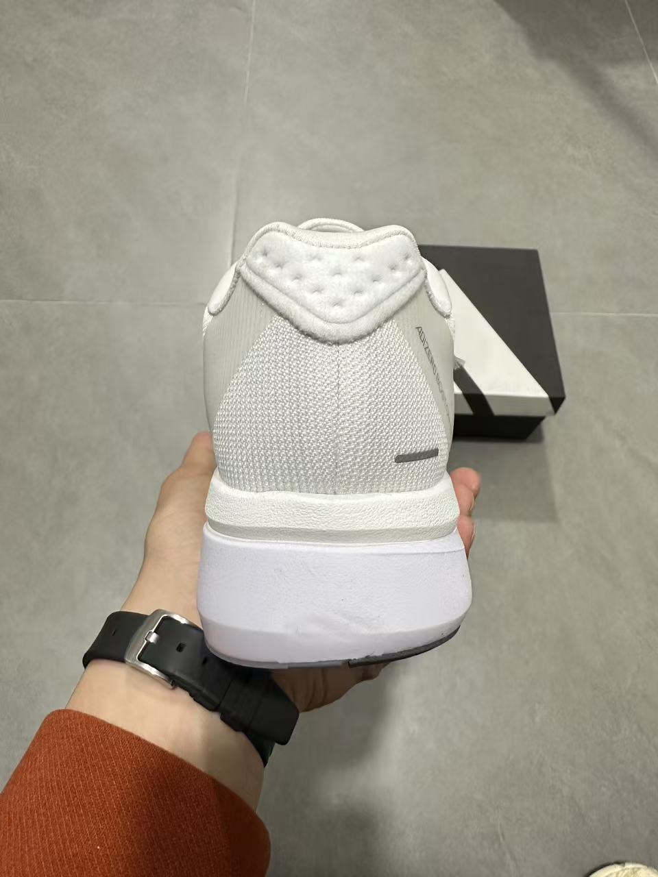 Adidas Adizero Lightstrike Pro Running Shoes in White - product image from the listing.