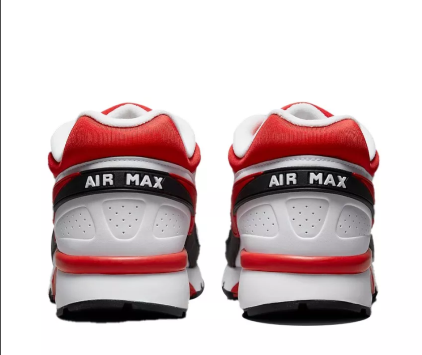 Nike Air Max BW Sneakers in White Red Black - product image from the listing.