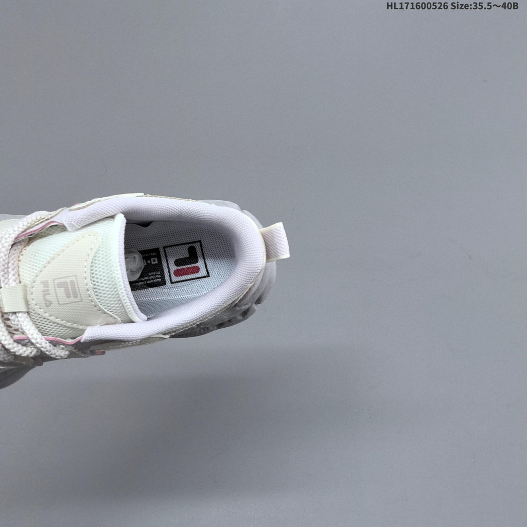 FILA FERN Low-Cut Sneakers in Ivory and Lavender - product image from the listing.