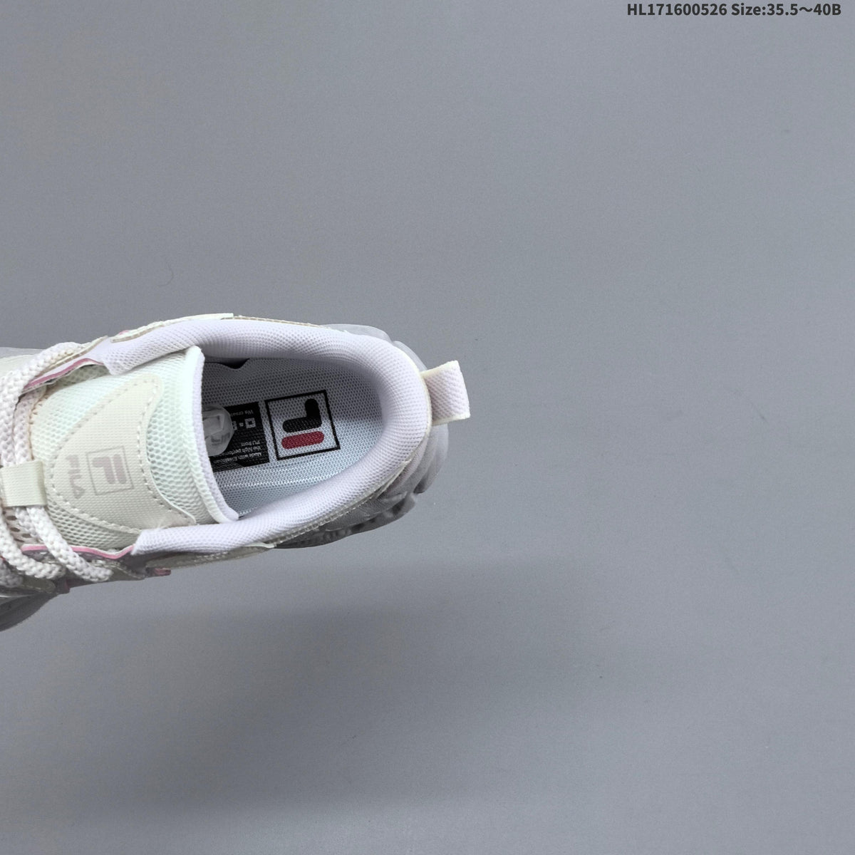 FILA FERN Low-Cut Sneakers in Ivory and Lavender - product image from the listing.