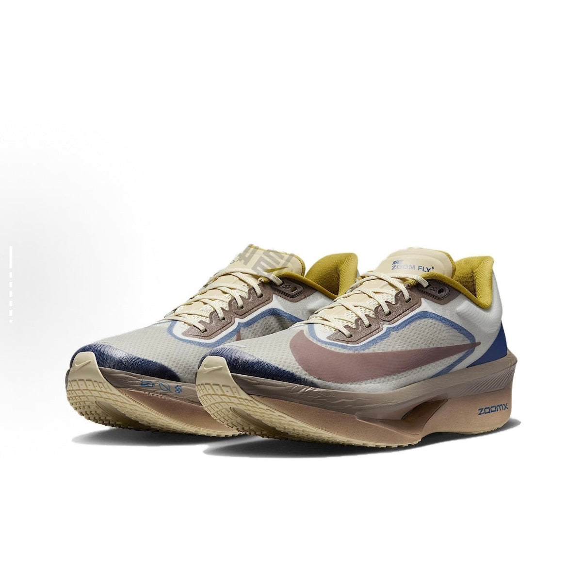 Nike Zoom Fly 6 Running Shoes in Grey Brown - product image from the listing.