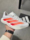 Adidas Adizero EVO SL Running Shoes in White Orange - product image from the listing.