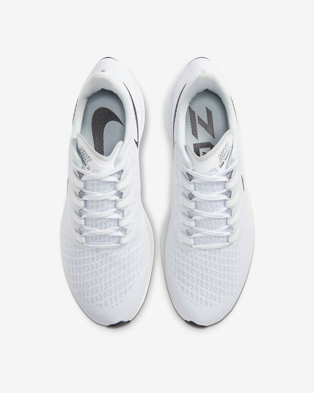 Nike Air Zoom Pegasus 37 Running Shoes in White BQ9646-100 - product image from the listing.