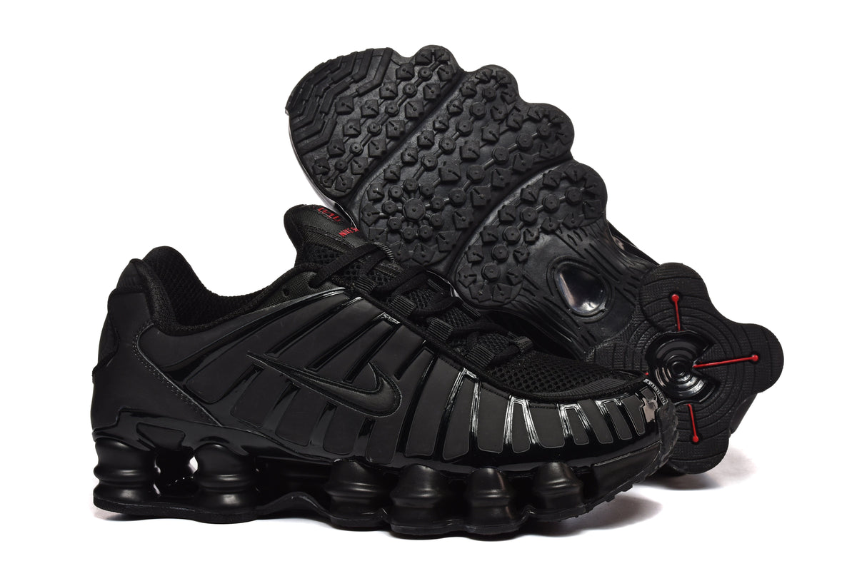 Pink and Black Nike Shox TL Sneakers - product image from the listing.