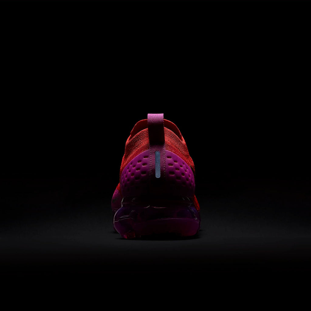 Nike Air VaporMax Flyknit Moc 2 Sneakers in Red Purple AJ6599-600 - product image from the listing.
