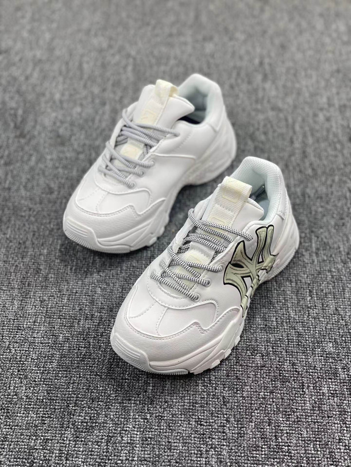 White MLB Chunky Low-Top Sneakers - product image from the listing.