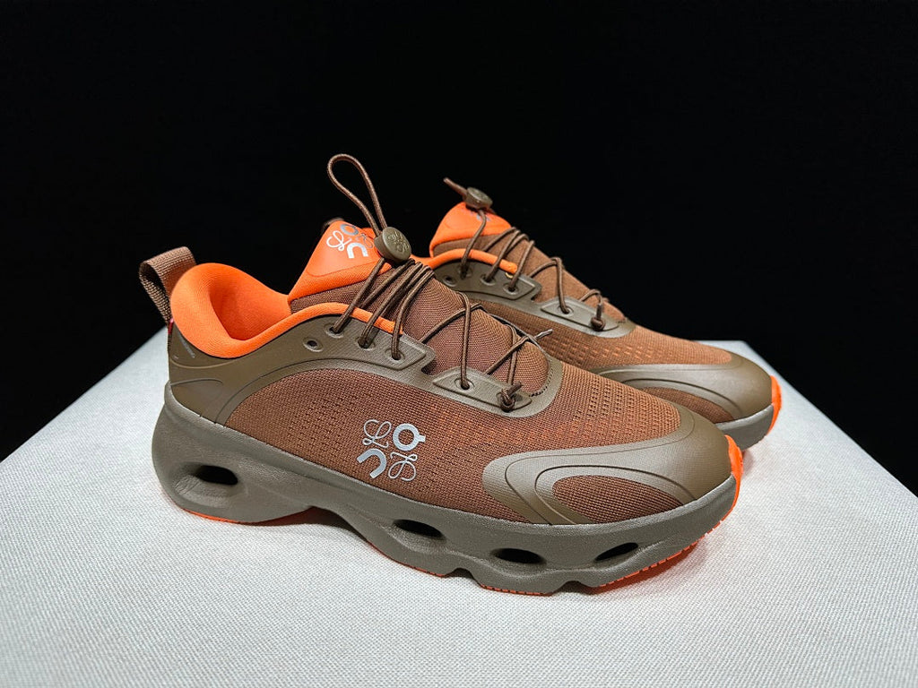 LOEWE x On Cloudventure 3.0 Sneakers in Brown Orange - product image from the listing.